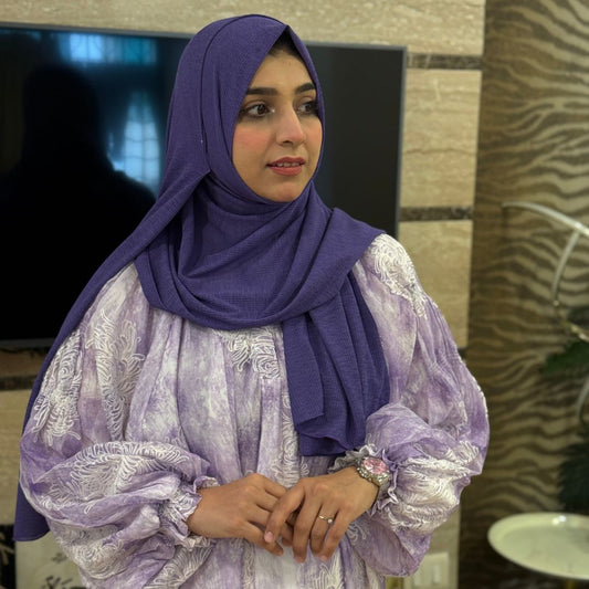 Plum purple Hijab