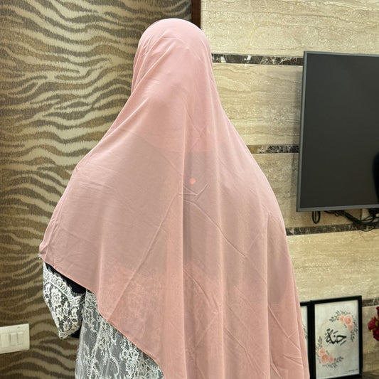 Instant Malaysian Georgette Dusty Pink Hijab