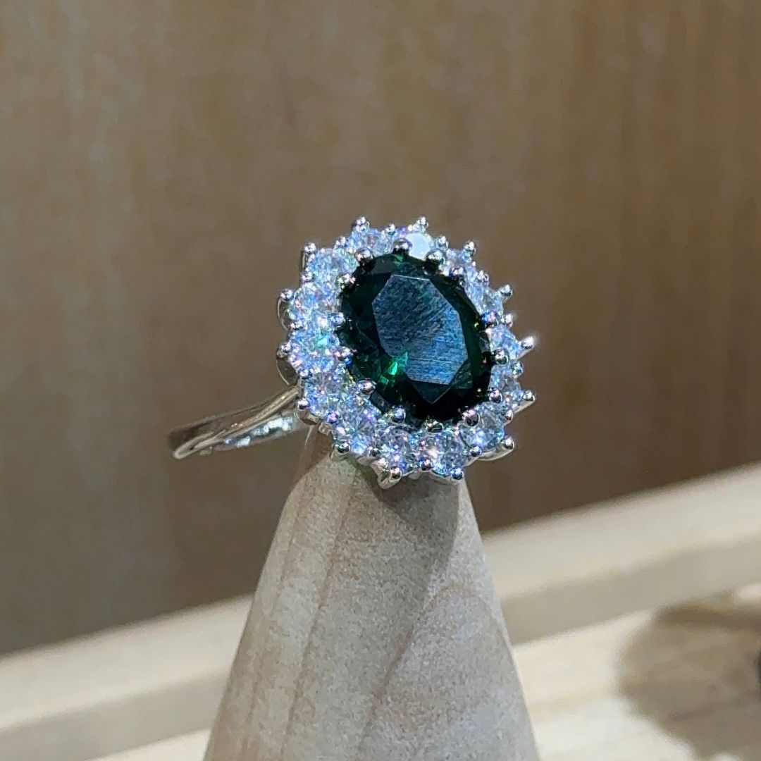 Emerald Adjustable  Ring