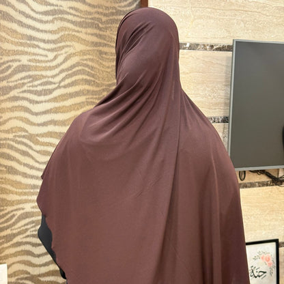 Instant Liquid Jersey Hijab Brown