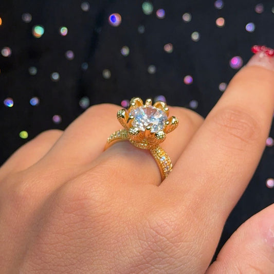 Golden Crown AD Ring