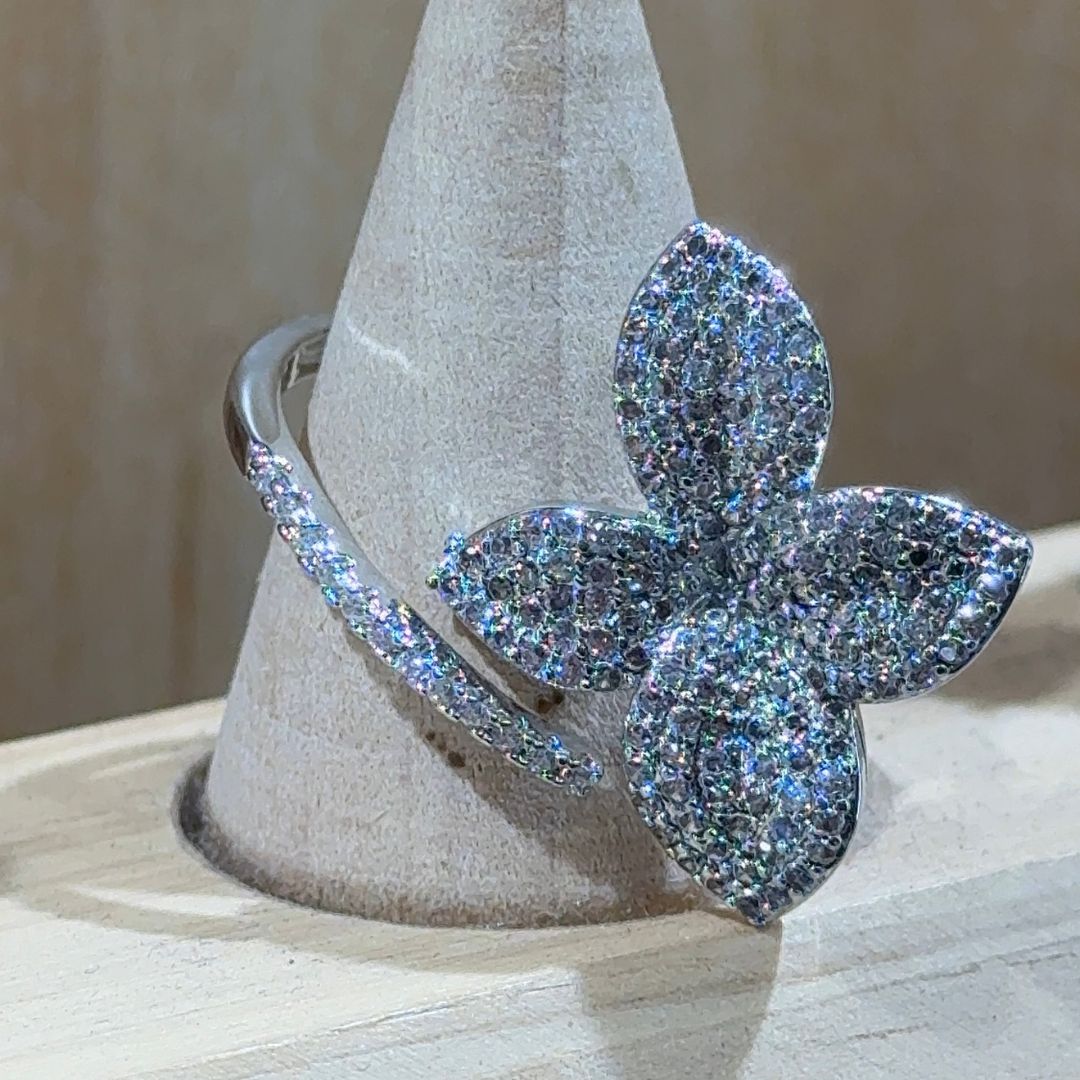 Butterfly Bloom Adjustable Ring