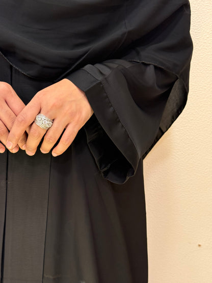 Korean Nida abaya (black )