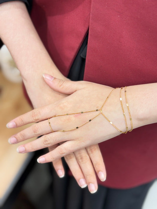 Designer Ring Bracelet Hand Chain
