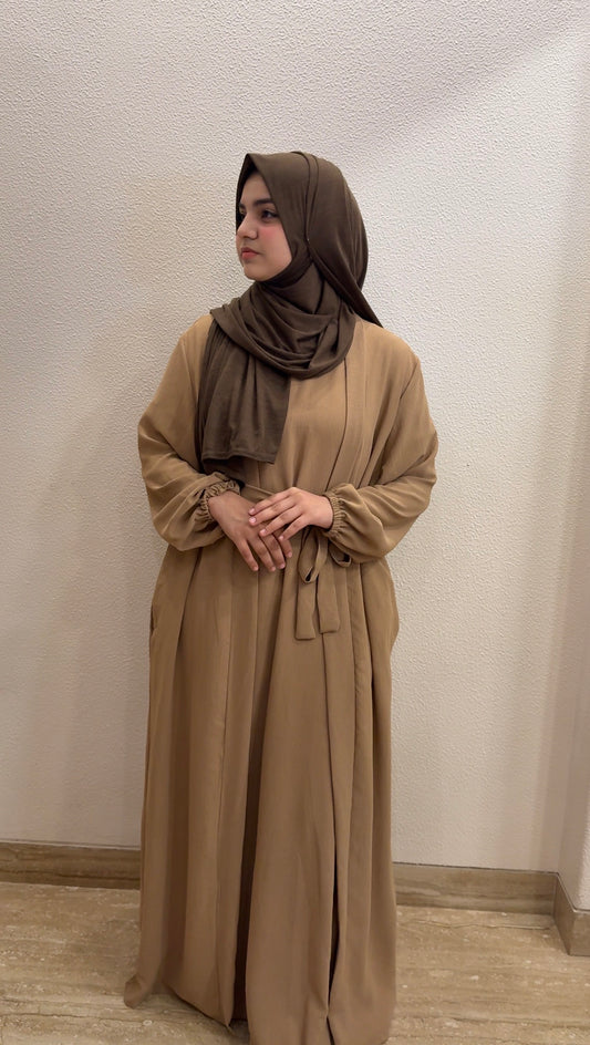 Shrug style abaya