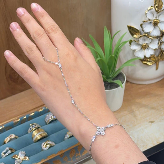 Diamond Flower Hand Chain