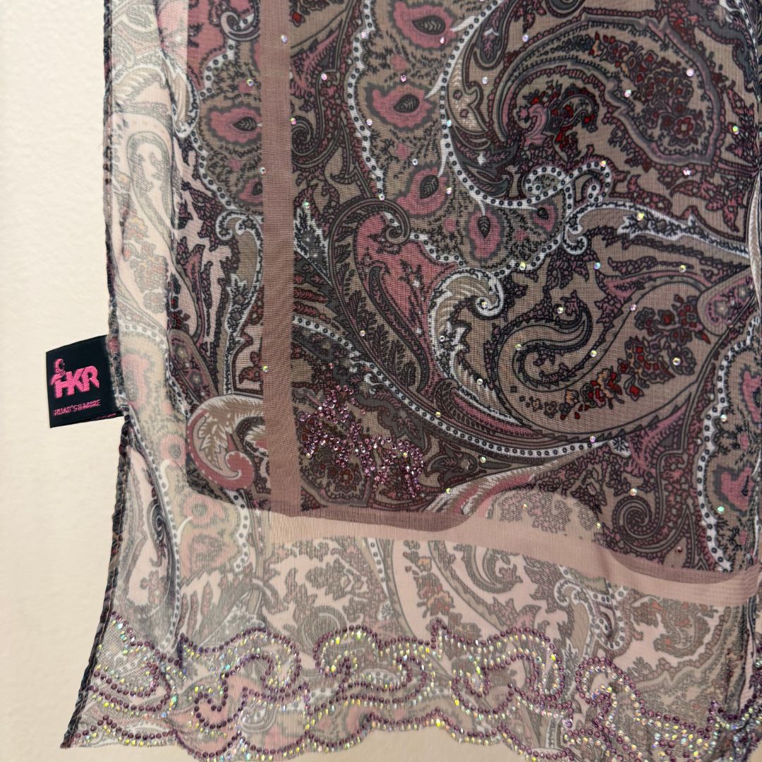 Dusty Mauve Soft Chiffon
