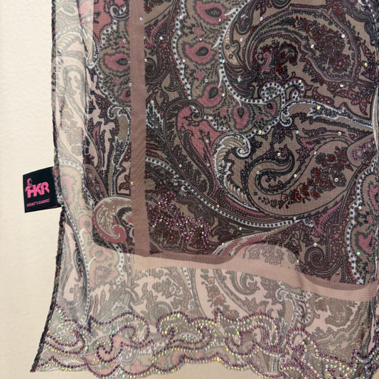 Dusty Mauve Soft Chiffon