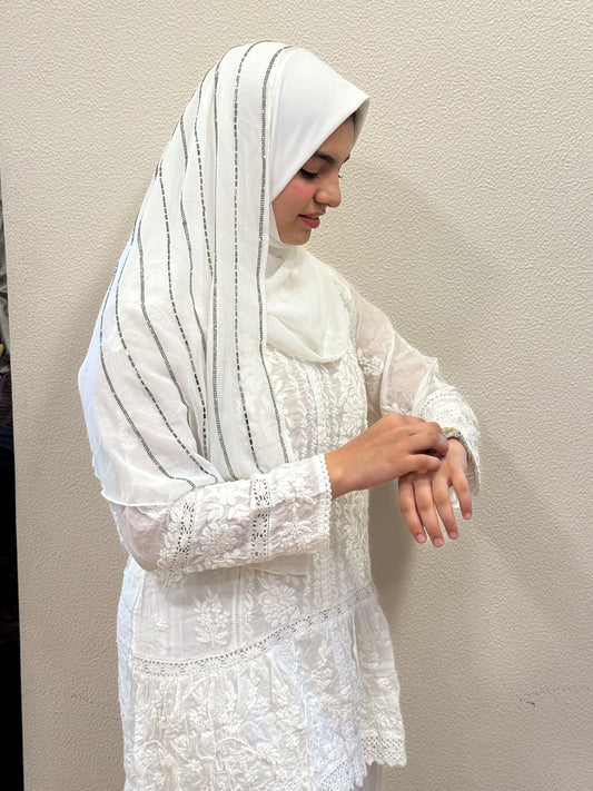Instant Turkish hijab White