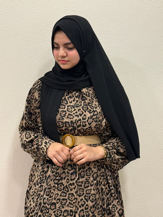 Printed cod set light brown