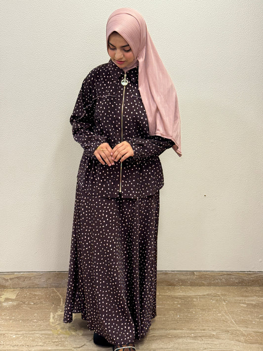 Polka dot skirt set