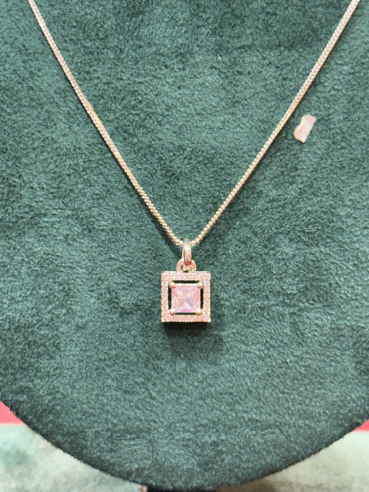 American diamond pendant set