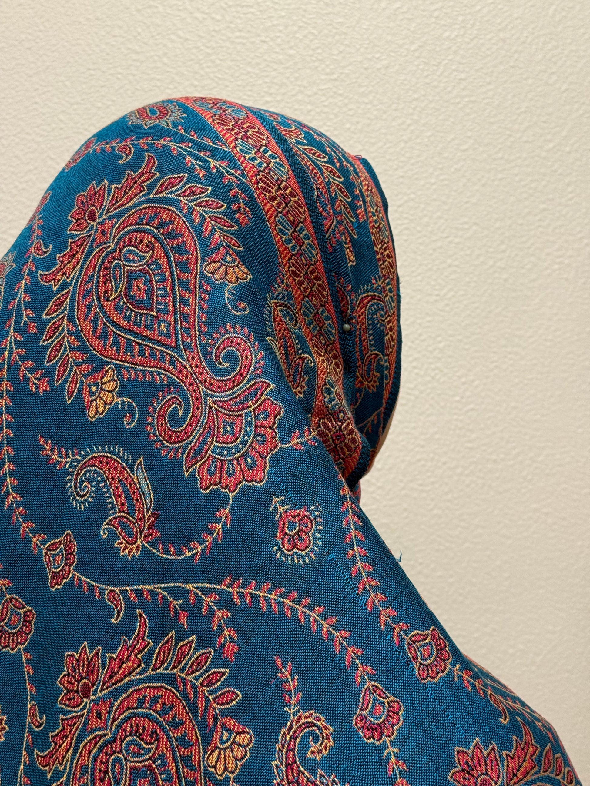 Close view of Rust Premium Pashmina Shawl Soft • Elegant • Timeless Luxury Wrap for Women Effortless Sophistication