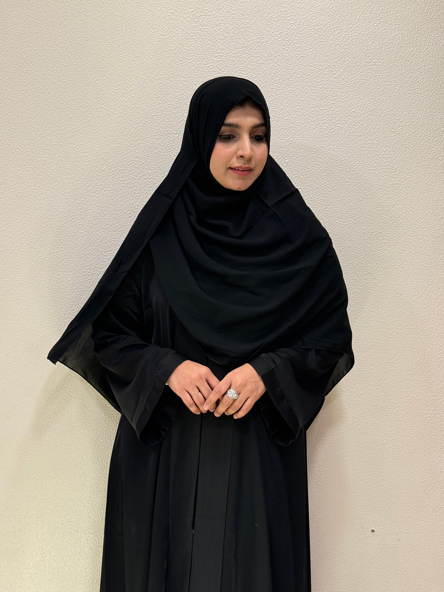Korean Nida abaya (black )