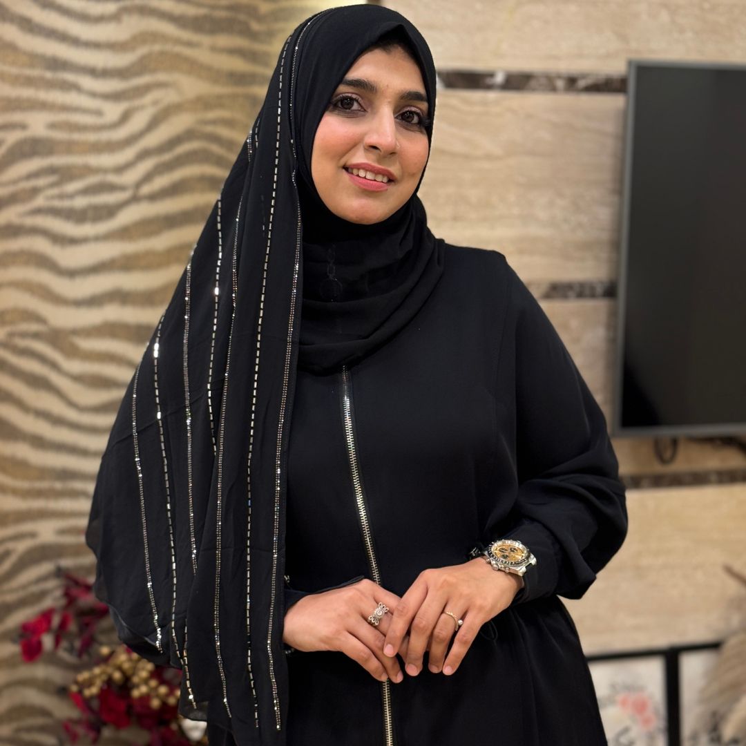 Instant Black Turkish Hijab