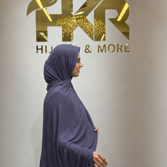 Dusty Purple No-Pin Jersey Hijab