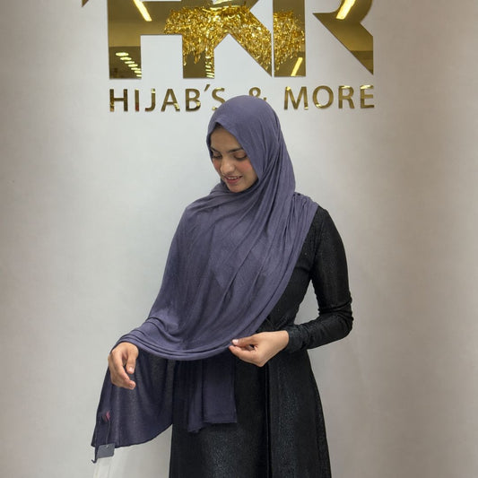 Dusty Purple No-Pin Jersey Hijab