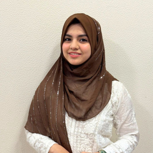 Instant Turkish hijab brown