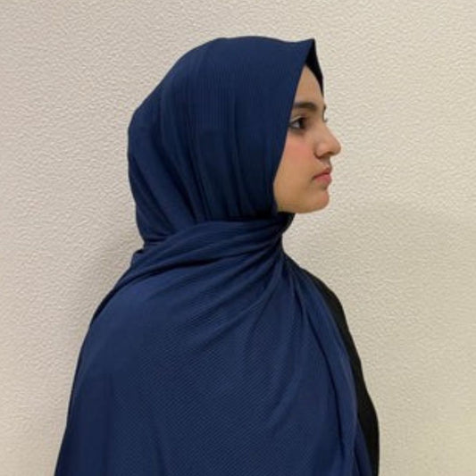 Ribbed Jersey Dark Blue