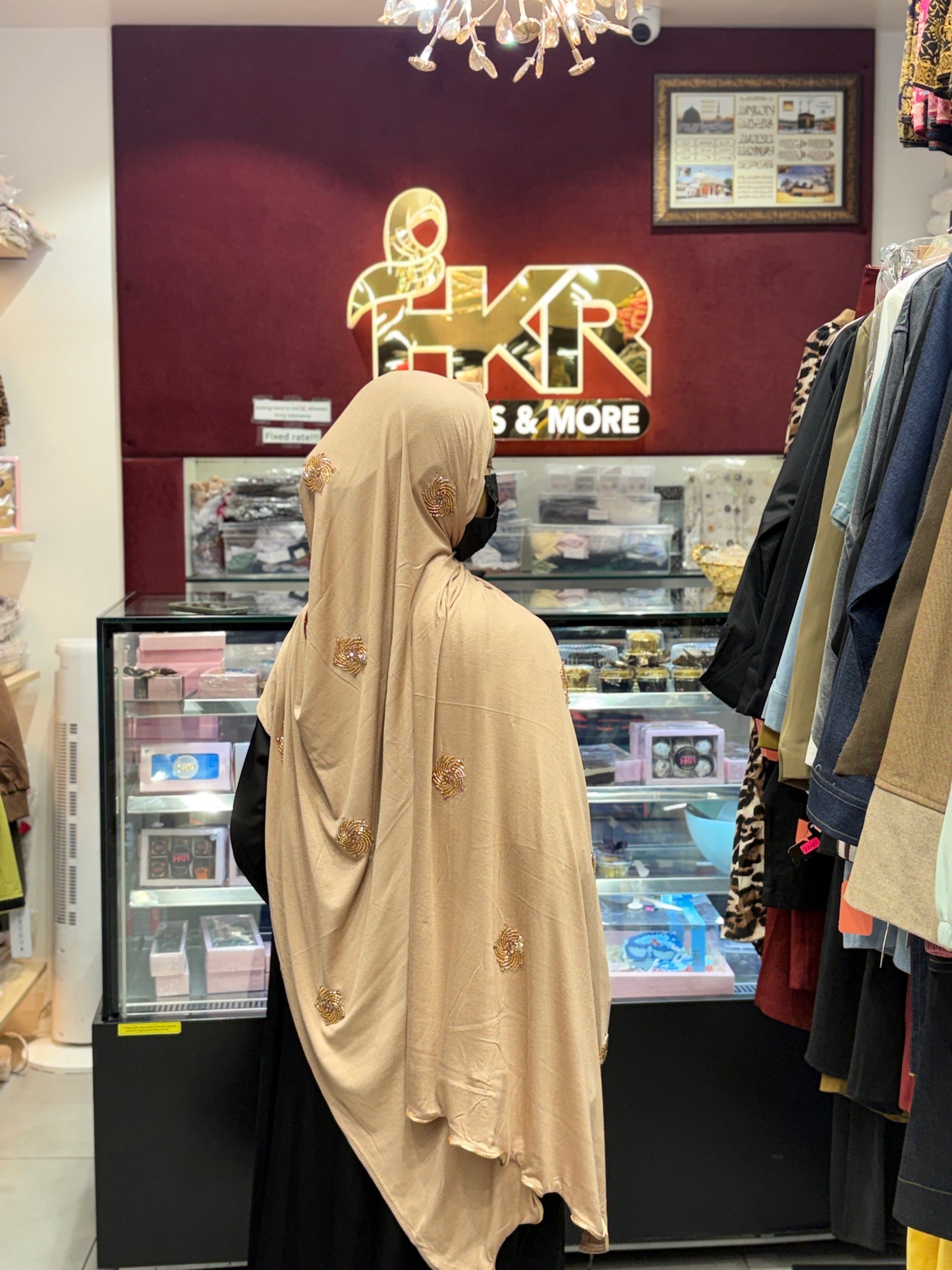 Beige Turkish Hijab for Women – Soft Premium Modest Scarf