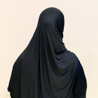 Black Ribbed Jersey Hijab

Enhance your modest wardrobe with this premium black ribbed jersey hijab, designed for elegance, comfort, and effortless everyday wear.

Crafted from soft ribbed jersey fabric, it offers breathable comfort, natural stretch, and graceful textured draping.