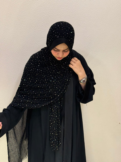 Black Stone Work Hijab

Designed for women who love elegance and premium modest fashion, this black stone work hijab features delicate embellishments for a luxurious statement look.

Perfect for weddings, festive occasions, parties, and sophisticated everyday glamour.