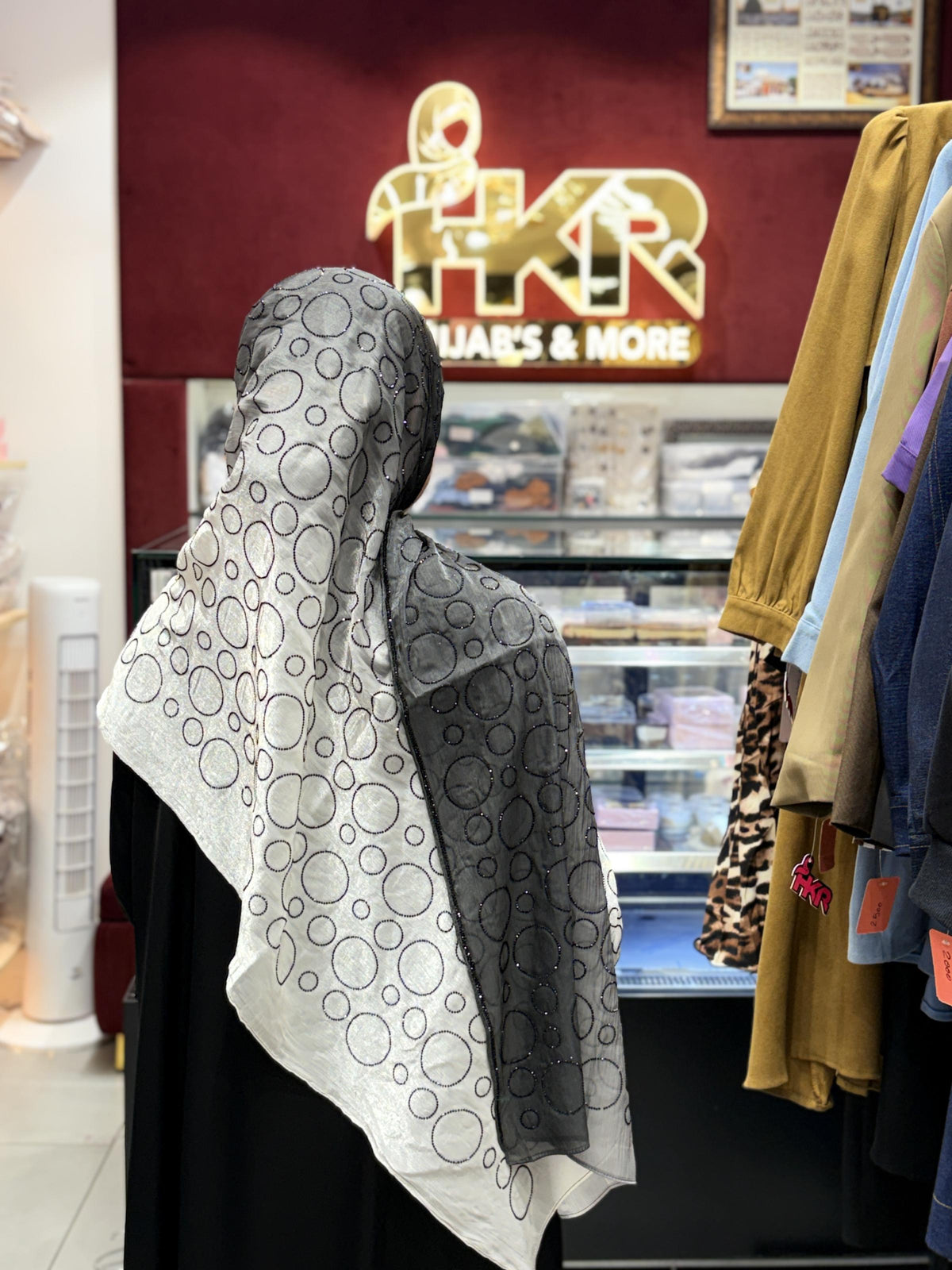 Black Turkish Hijab for Women – Classic Soft Elegant Modest Scarf