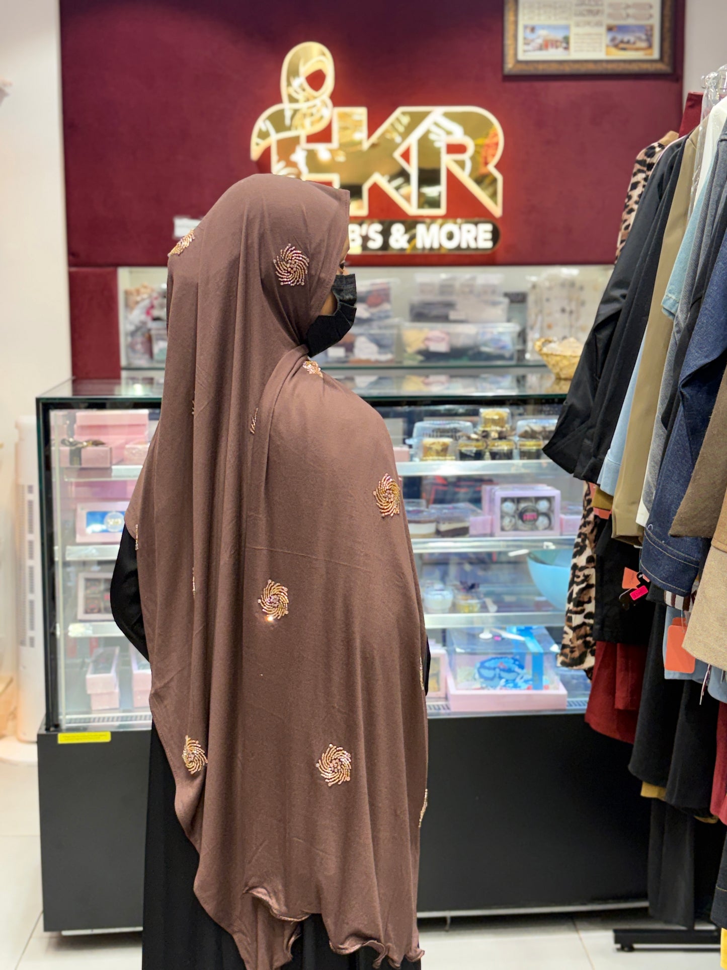 Brown Turkish Hijab for Women – Elegant Soft Modest Scarf