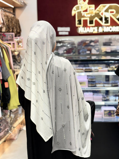Grey Turkish Hijab for Women – Elegant Soft Modest Scarf