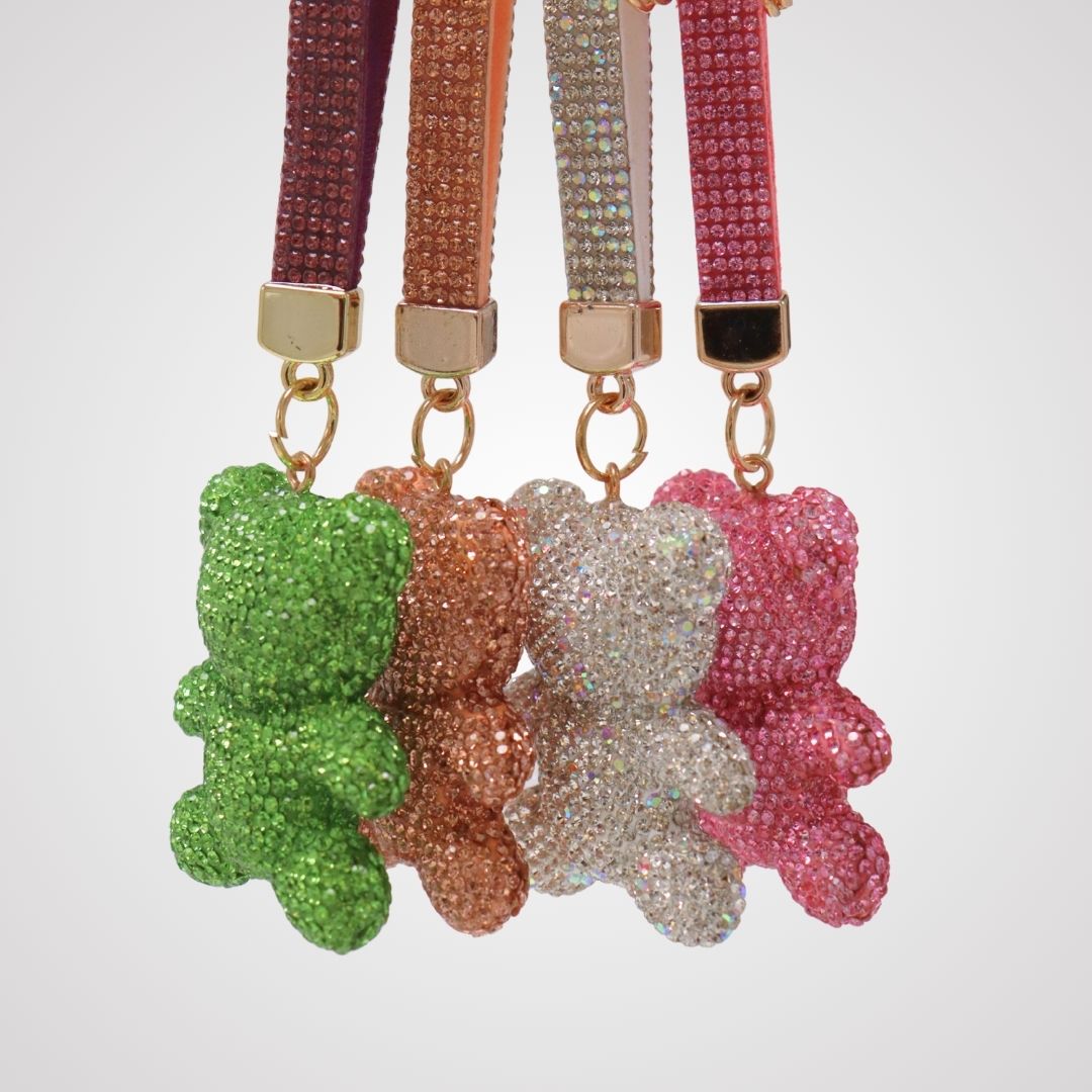 Glitter Teddy Bears Keychain