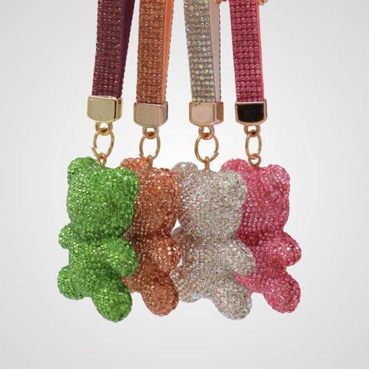 Glitter Teddy Bears Keychain