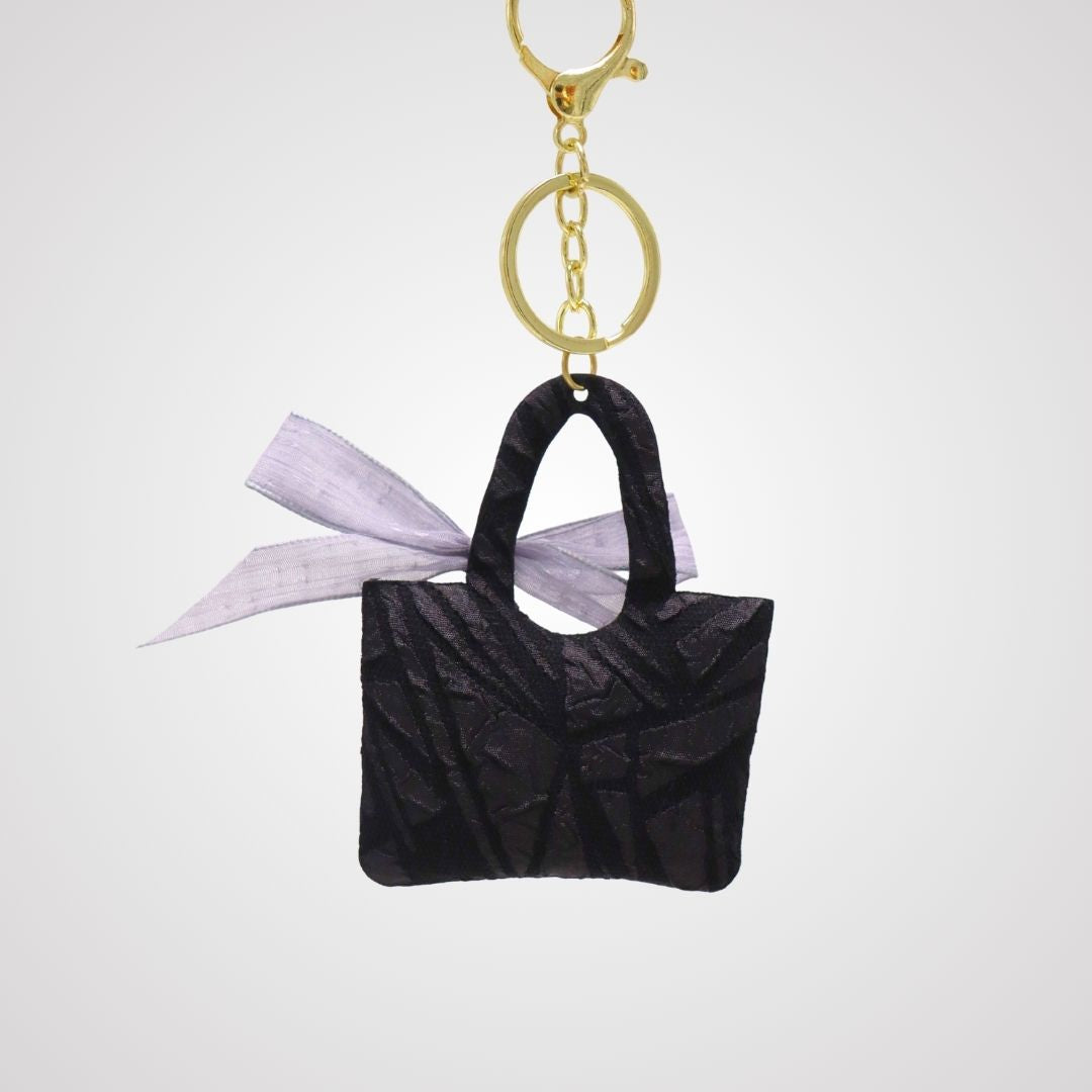 Black Handbag Charm keychain