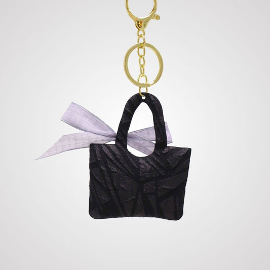 Black Handbag Charm keychain