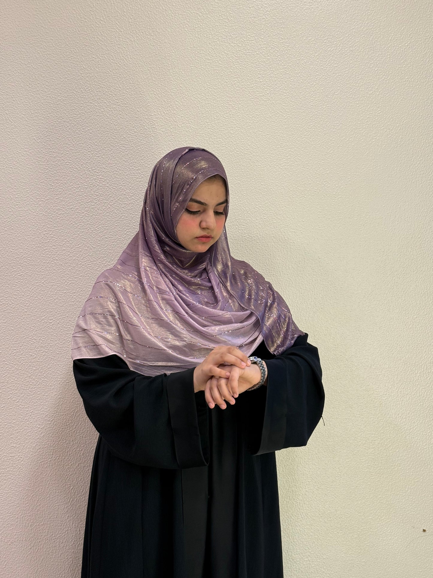 Luxe Stone Work Hijab Elegant Premium Timeless Embellished Modest Fashion Effortless Glamour
