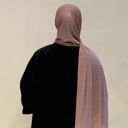Back view of Pink Corn Jersey HijabPremium Soft Stretch Modest ScarfSoft • Breathable • ElegantLightweight Comfort • Everyday StyleEffortless Elegance