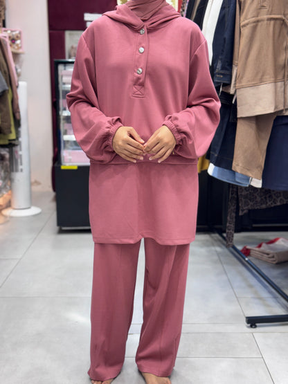 Pink Turkish 3 Piece Cord Set

Elegant Modest Co-Ord Outfit with Hijab

Soft Fabric • Comfortable Fit • Complete 3PC Set

Effortless Elegance

Top • Bottom • Hijab