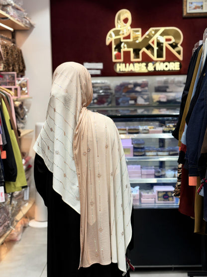 Pinkish Beige Turkish Hijab for Women – Elegant Soft Modest Scarf