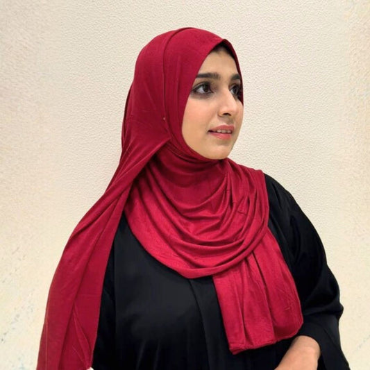 Red Bamboo Jersey Hijab

Premium Soft Stretch Modest Scarf

Soft • Breathable • Elegant

Lightweight Comfort • Everyday Style

Effortless Elegance