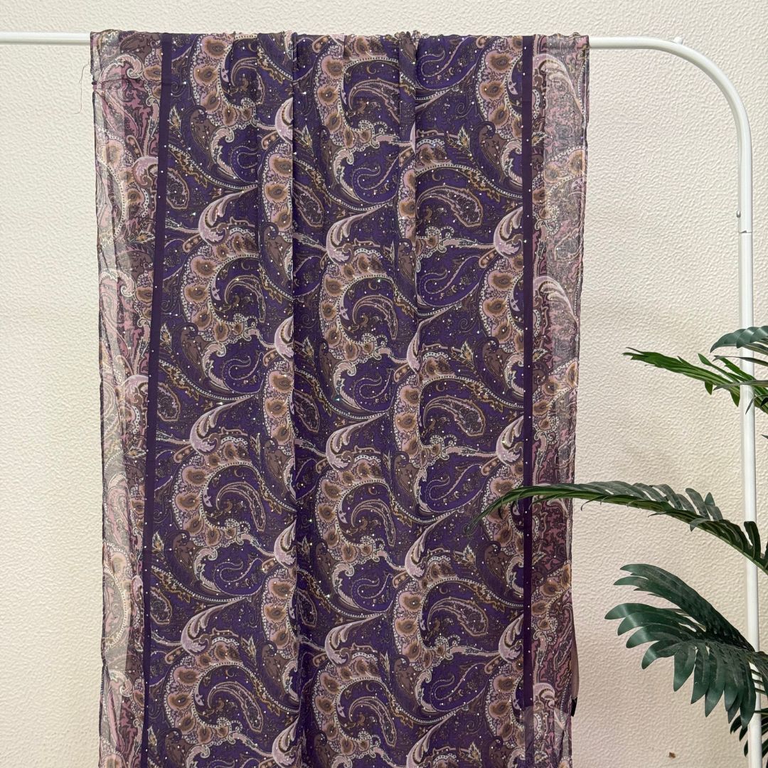 Royal Purple Soft Chiffon Hijabs