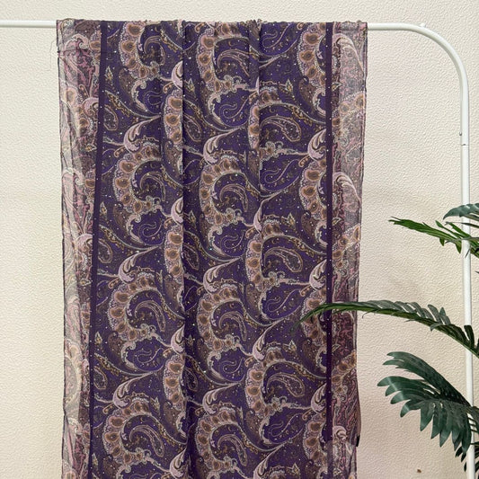 Royal Purple Soft Chiffon Hijabs