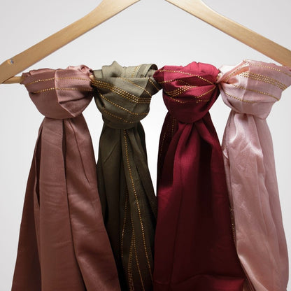 STONE WORK CHIFFON HIJAB