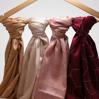 STONE WORK GEORGETTE HIJAB