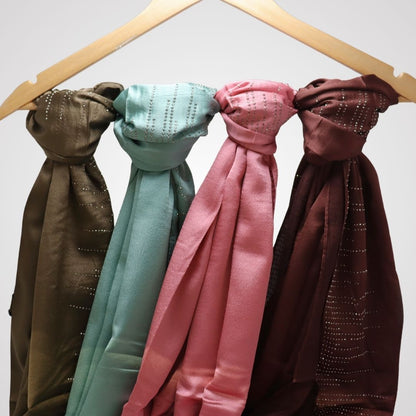 STONE WORK GEORGETTE HIJAB