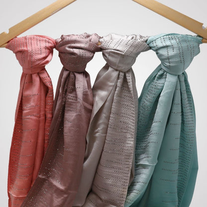 STONE WORK GEORGETTE HIJAB