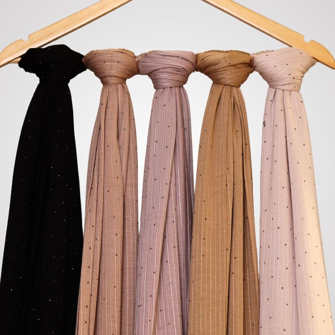 STONE WORK JERSEY HIJAB