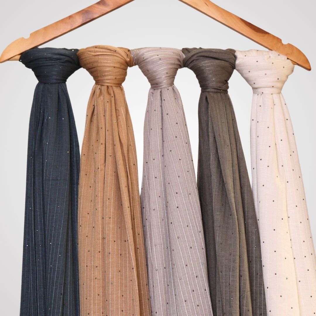 STONE WORK JERSEY HIJAB